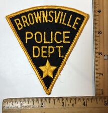Vintage Obsolete Brownsville Texas Police Officer Shoulder Patch LEO Department picture