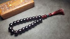 Antique Faturan Cherry Amber Bakelite Prayer Beads, Vintage Amber, Old Bakelite picture