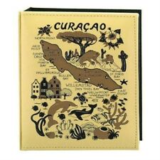 CURACAO MAP EMBOSSED PHOTO ALBUM 100 PHOTOS/ 4x6 picture