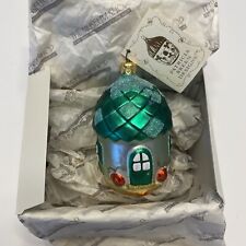 Patricia Breen Acorn House Autumn Green Falling Leaves Fall Christmas Ornament  picture