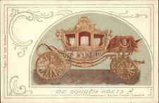 Golden Carriage Hold to Light HTL Queen Wilhelmina & Duke Henry Appear Postcard picture
