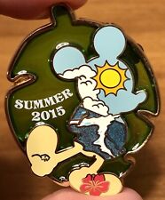 Disneyland 2015 Summer Season Pin Stained Glass Mickey Mouse Beach Disney LE2000 picture