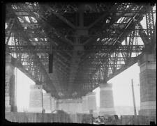 Construction metal beams underside Sydney Harbour Bridge, Sydney, 1- Old Photo picture