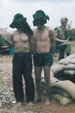 Vietnam  War  Photo --    Soldiers + Blind Folded VC Prisoners picture