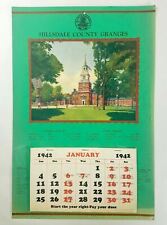 Vintage 1942 Calendar from Hillsdale County Granges Michigan Advertising  picture