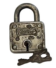 Antique/Vintage Small Master Pad Lock Front Key Works Has Key Collectors picture