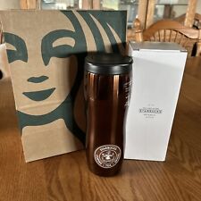 Starbucks Pike Place Insulated Stainless Brown 16oz Tumbler picture