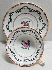 Vintage Teacup And Saucer Set Copelands Grosvenor China England Floral  picture