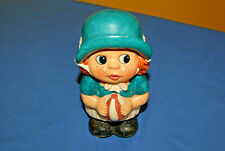 Vintage 1979 Enesco Sport Skwirts Ceramic Coin Bank picture
