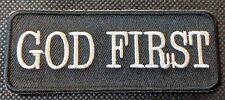 God First Jesus God Christian Embroidered Biker Patch picture