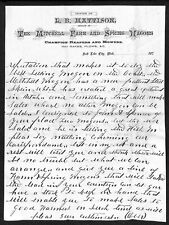 Salt Lake City L.B. Mattison Mitchell Wagons c1875 Partial? Letterhead Scarce picture