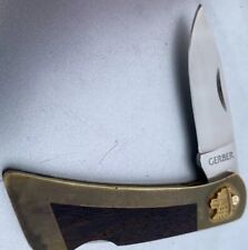 Vintage Gerber 97223 Brass Sportsman Folding Knife USA University Of Tennessee picture