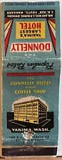 The Donnelly Hotel & Coffee Shop Yakima WA Washington Vintage Matchbook Cover picture