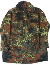 XXLarge (Gr10) German Bundeswehr Flecktarn Camo Military Parka Jacket Hood picture