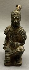 Vintage Terracottta Qin Dynasty Kneeling Warrior Figurine picture