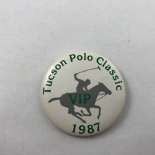 VTG ~ 1987 TUCSON POLO CLASSIC /  Advertising Logo Promo Button Pinback picture