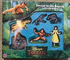 1999 Sealed Rare Disney Young Tarzan Collectible giftset - 7 figures 12x10” Box picture