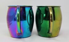2 Mugs Wild Bill's Soda Metallic Rainbow Pure Stainless Steel Phoenix Fan Fusion picture
