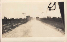 1914 HARRISBURG IL Illinois 13 miles Road Buggy Car AZO REAL PHOTO RPPC POSTCARD picture