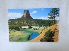 Devils Tower Wyoming Postcard Vintage picture