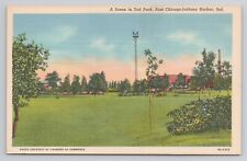 Postcard A Scene in Tod Park East Chicago Indiana Harbor IN picture