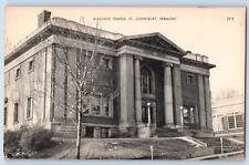 Johnsbury Vermont VT Postcard Masonic Temple Street Building Exterior c1910's picture