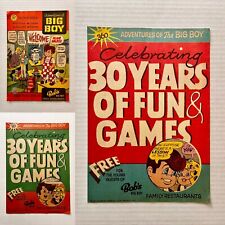 Vintage BOB’S BIG BOY 30 Years Of Fun & Games Lot of 3 Comics picture