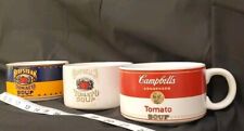 Campbell's Soup Mugs 1994 Vintage Soup Cups  - By Westwood (3 Pieces) Cup Bowl picture