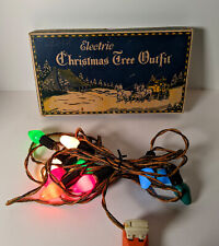 Rare Antique 1928 L & C Young Electric Christmas Tree Outfit with Box - Working picture