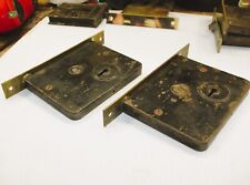 TWO / PAIR Vintage RHCo in KEYSTONE MORTISE LOCK NO KEY picture