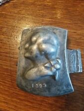 VINTAGE EPPELSHEIMER & CO PEWTER ICE CREAM CHOCOLATE MOLD 1093 GEORGE WASHINGTON picture