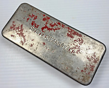 Rare Vintage Stevens Walden Red Metal Toolbox  6-1/2