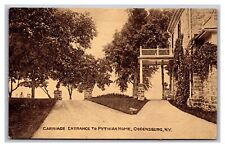 Ogdensburg NY Carriage Entrance to Pythian Home Divided Back Postcard picture