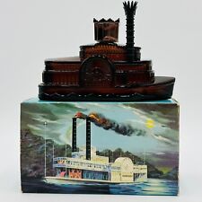 Vintage Avon Spicy Side Wheeler Riverboat Decanter W/ Original Box 5 oz NEW picture