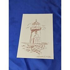 Lighthouse Cape Cod Postcard Kenneth Jon Wilde picture