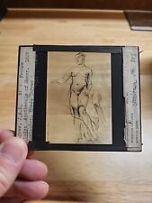 Vintage Magic Lantern Slide-Study:Apotheosis Of Homer By J A.D. Ingres picture