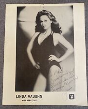 Linda Vaughn Signed Miss April 1982 Playboy Promo“Hi Mike I Love Ya, Linda” picture