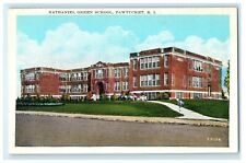 1935 Nathaniel Green School, Pawtucket Rhode Island, RI Postcard picture