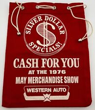 Vintage 1976 Western Auto Merchandise Show Promotional Advertising Bank Bag  picture