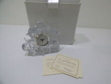Vintage Lenox Crystal Dolphin Clock # 094394 picture