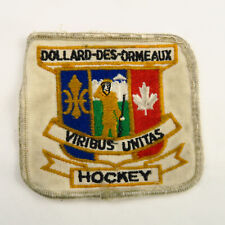 Vintage Dollard Des Ormeaux Viribus Unitis Candian Hockey Sew On Patch picture
