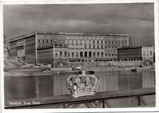 Stockholm - The Royal Palace Sweeden rppc postcard 1964 picture