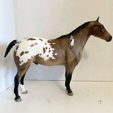 Breyer Traditional Appaloosa Stallion with feathers Indian Pony READ picture