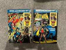 Lot of 2x Superman Book and Record Set PR-27, PR-28 picture