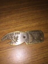 Chicken Ranch Drink Spinner Keychain METAL Whiskey Beer Collector Brothel Whisky picture