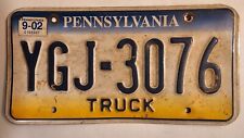 Collectable real metal license plate Pennsylvania Truck 