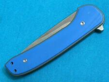 MASSDROP X FERRUM FORGE GENT BLUE S35VN TACTICAL FLIPPER UTILITY SURVIVAL KNIFE picture