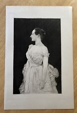 Columbian Exposition 1893 Original Print PORTRAIT MADAME GAUTHEREAU Courtois picture