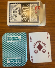MGM Grand Casino Used Las Vegas Bee Playing Cards Full Deck ~ Green picture