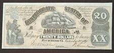 1961 Topps - Civil War News Currency - $20 Type 2 - Confederate picture